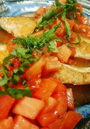 旨っ❤️鮭のトマトドレッシング-レシピのメイン写真