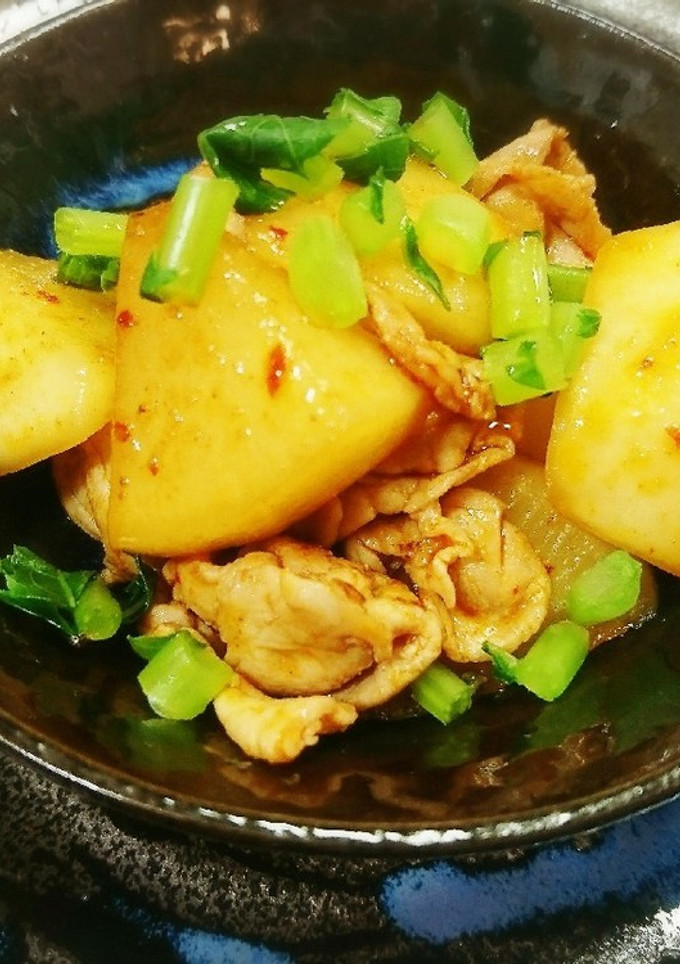 旨っ❤️大根と豚肉のキムチだれ炒め-レシピのメイン写真