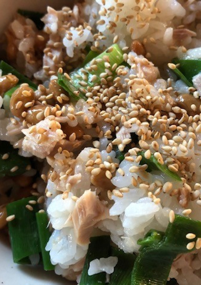 納豆とネギ（あおい部分）のご飯-レシピのメイン写真