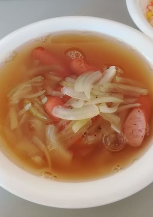 簡単オニオンコンソメスープ-レシピのメイン写真