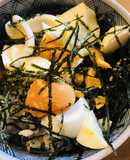 ゆで玉子と海苔のまぜあわせごはん