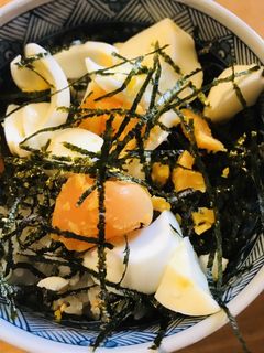ゆで玉子と海苔のまぜあわせごはん-レシピのメイン写真