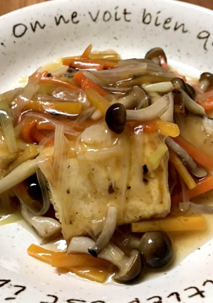 タラと揚げ出し豆腐の餡掛け-レシピのメイン写真