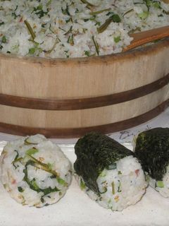 簡単高菜の酢飯おにぎり-レシピのメイン写真