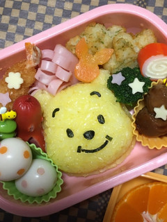 【手抜き・時短】プーさん★キャラ弁-レシピのメイン写真