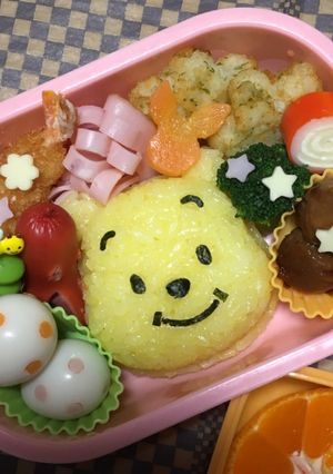 【手抜き・時短】プーさん★キャラ弁-レシピのメイン写真