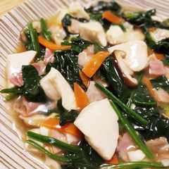 รูปของ ほうれん草ベーコン豆腐のとろとろ♡副菜