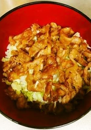 簡単！子供も喜ぶてりマヨ豚丼！-レシピのメイン写真