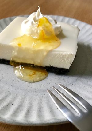 レンジで簡単・濃厚レアチーズ ケーキ-レシピのメイン写真