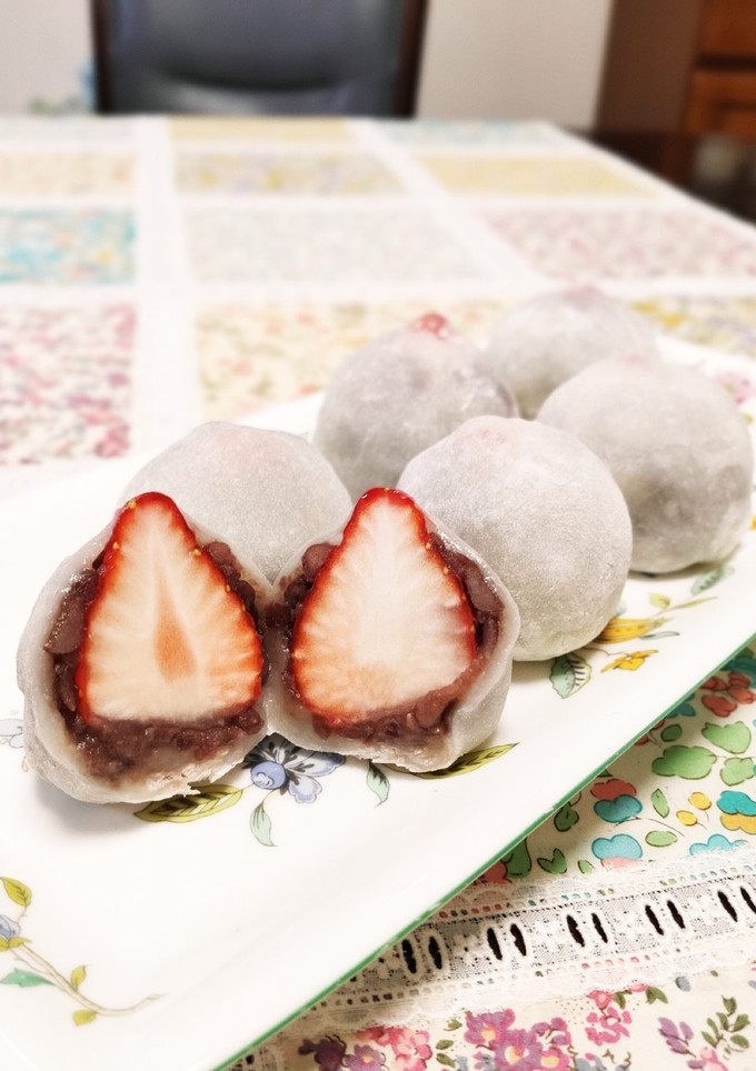 いちご大福の作り方～レンジで簡単～-レシピのメイン写真