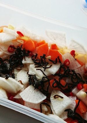 【男飯】大根のにんにく漬け【唐辛子入り】-レシピのメイン写真