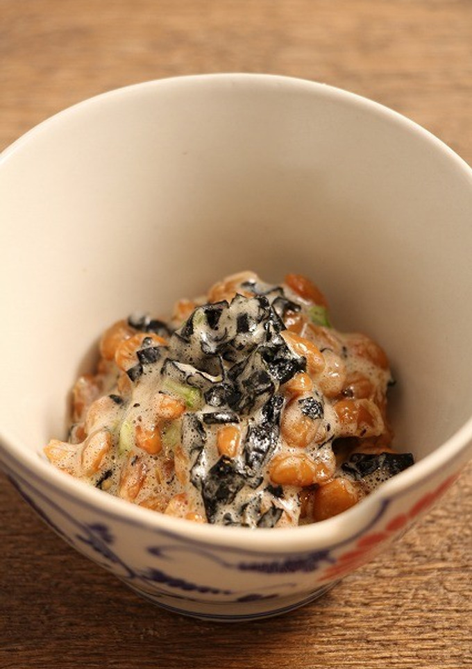 簡単！豆苗海苔たっぷり納豆-レシピのメイン写真