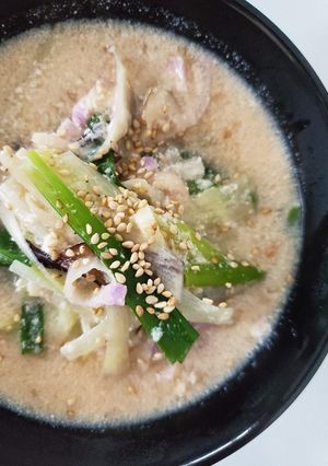 梅醤野菜スープde豆乳チャンポン-レシピのメイン写真