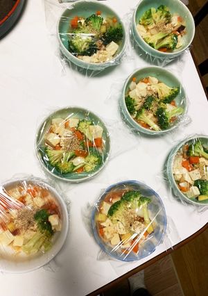 全てレンジごろごろ野菜肉なしチリ麻婆豆腐-レシピのメイン写真