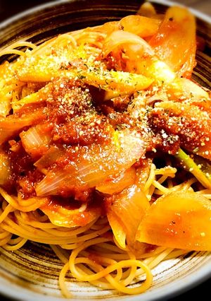 あっさり肉無しトマトパスタ-レシピのメイン写真