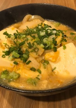 簡単時短!めんつゆとナゲットで卵とじ!-レシピのメイン写真