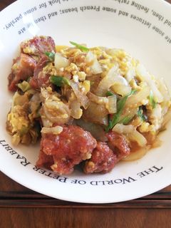 唐揚げ玉子とじ!つまみでも親子丼でも-レシピのメイン写真