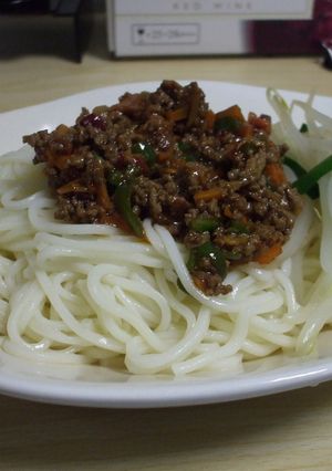 冷麦でピリ辛＆さっぱりじゃじゃ麺-レシピのメイン写真
