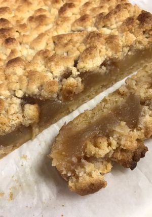 最高に美味しいりんごのクランブルケーキ♪-レシピのメイン写真