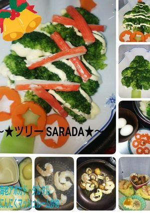 2019❄️XmasツリーSARADA-レシピのメイン写真