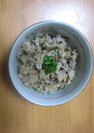 ヘルシー！ノンオイル！簡単佃煮混ぜご飯！-レシピのメイン写真