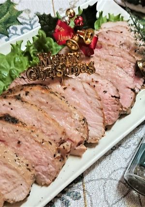 湯せんで簡単!おもてなし!ローストポーク-レシピのメイン写真