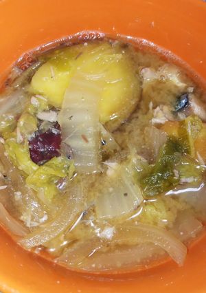 干し白菜と鯖の味噌汁-レシピのメイン写真