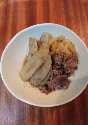たっぷりゴボウと牛肉の甘辛煮-レシピのメイン写真