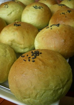 ふんわり☆もっちりの抹茶あんパン-レシピのメイン写真