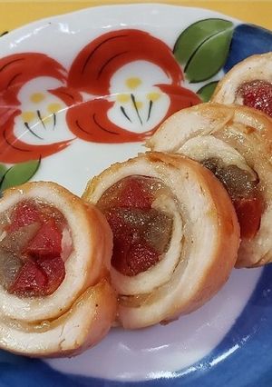 ささみで簡単♪鶏のゴボウ巻きプチ♪-レシピのメイン写真