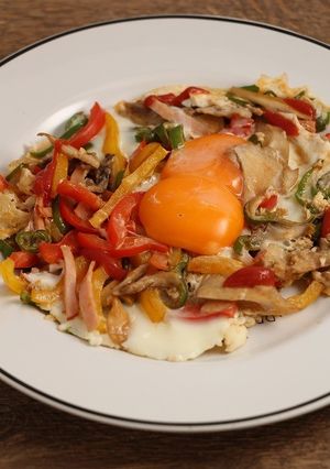 簡単！野菜一杯☆目玉焼き-レシピのメイン写真