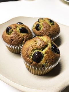 黒豆ゴロゴロ!和テイストな抹茶マフィン-レシピのメイン写真