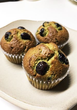 黒豆ゴロゴロ！和テイストな抹茶マフィン-レシピのメイン写真