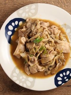 簡単!豚バラ葱舞茸の味噌炒め-レシピのメイン写真
