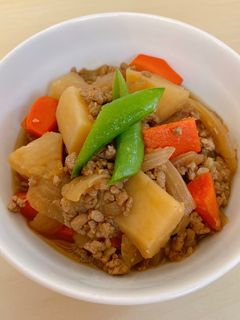 豚挽肉で美味しい肉じゃが☆-レシピのメイン写真