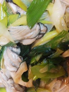 カキとネギの中華風炒め-レシピのメイン写真