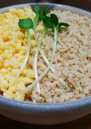鶏そぼろごはん-レシピのメイン写真