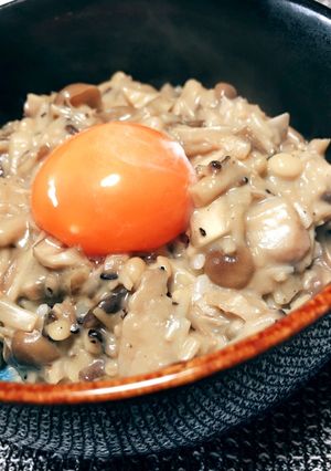豆乳ガリバタきのこ丼-レシピのメイン写真