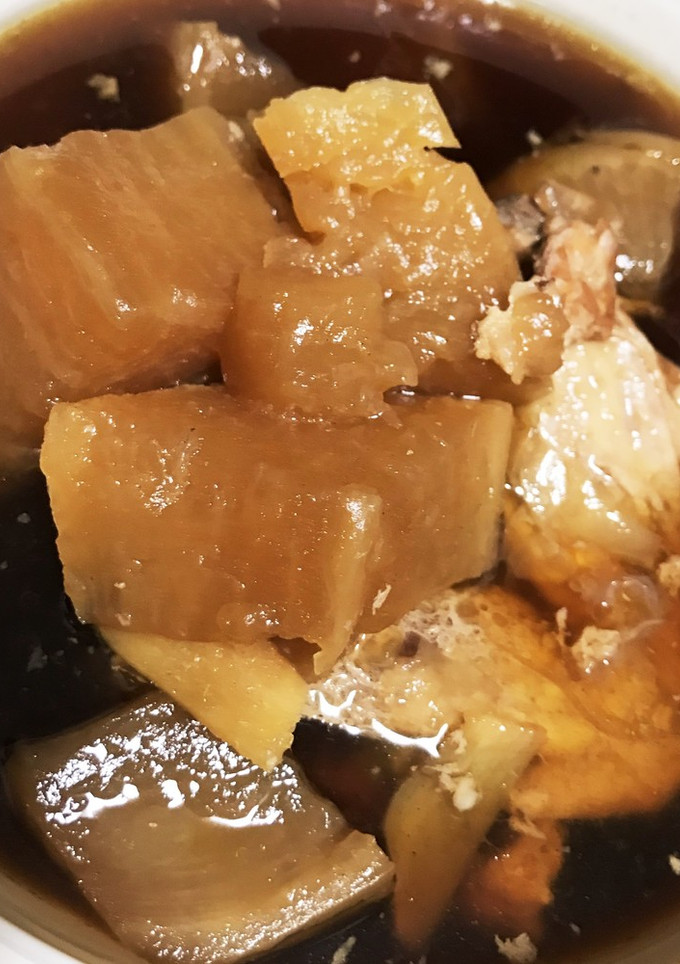 圧力鍋で骨付き鶏と大根のとろける煮物-レシピのメイン写真