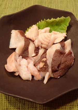 浜茹でマダコの頭の刺身-レシピのメイン写真