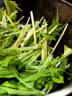 水菜だけの美味しいサラダ-レシピのメイン写真