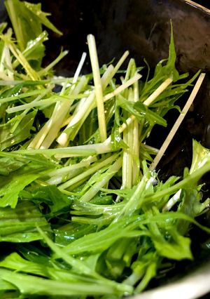 水菜だけの美味しいサラダ-レシピのメイン写真