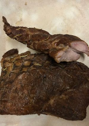 半日、豚肩ロース燻製(思いつきの即席)-レシピのメイン写真