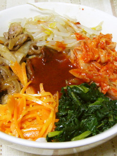 ◇タレが美味しいうちの簡単焼肉ビビンバ◇-レシピのメイン写真