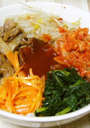 ◇タレが美味しいうちの簡単焼肉ビビンバ◇-レシピのメイン写真