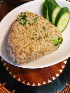 鮭炊き込みご飯〜クレソン混ぜお結び-レシピのメイン写真
