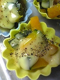お弁当用冷凍食品☆かぼちゃチーズ-レシピのメイン写真