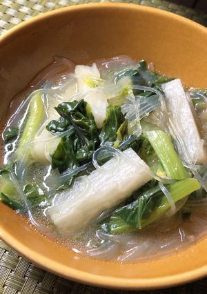 ターツァイと長芋の中華スープ-レシピのメイン写真
