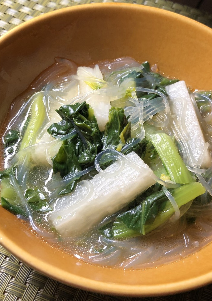 ターツァイと長芋の中華スープ-レシピのメイン写真
