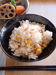 ツナコーンの炊き込みごはん-レシピのメイン写真